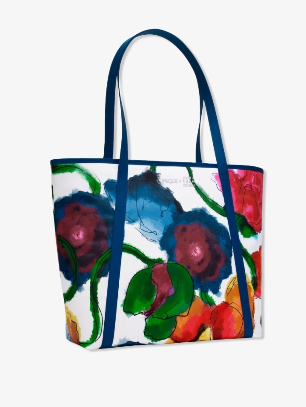 Nwt Clinique Jonathan Cohen Floral Tote Bag